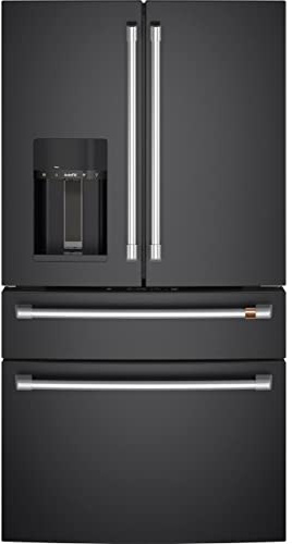 Café CXE22DP3PD1 22.3 Cu. Ft. Matte Black Counter Depth French Door Refrigerator