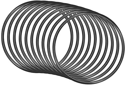 QUARKZMAN 10 Stück Nitrilkautschuk Gummiring Wasserhahn Ersatzgummi 90mm x 83mm x 3,5mm für Wasserhahn Klempner Reparatur Dichtung Verbindung, Schwarz