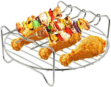 SPARES2GO 7 Inch Round Shelf Rack Compatible with Instant Pot Pro Duo 3L 5.7L Crisp Multi Cooker