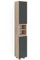 Vicco Badschrank J-Shape, Badezimmerhochschrank, Sonoma/Anthrazit, 30 x 190 cm