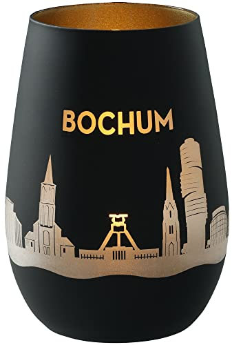 Goodtimes Windlicht Bochum Skyline (Schwarz & Gold)