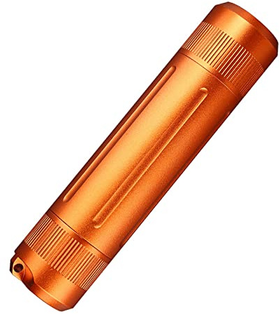 TONYFY Luftdichtes EDC-Zubehör-Etui aus Aluminium, Schlüsselanhänger mit Pillenanhänger, wasserdichtes Streichholzfläschchen, Camping-Werkzeug, Outdoor Survival Aufbewahrungsbehälter, Orange