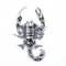 Neuest Chrom Metall Abzeichen Emblem Silber Skorpion 3D Auto Heck Aufkleber Logo