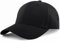 Ritte Schirmmütze, Verstellbare Baseballmütze, Einfarbige Baseballkappe, Unisex-Baseballmütze aus Baumwolle, für den Außenbereich (Schwarz)