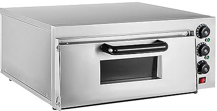 COYEUX Forno per Pizza Commerciale da 2000 W, Forno Elettrico per Pizza a Piano Singolo, Controllo della Temperatura 0-300 ℃, Macchina per Pizza Multiuso per Interni per Ristorante