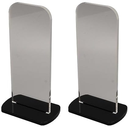 Fockety 2er-Pack Box handschuh ständer, Acryl-Box handschuh ständer, vertikaler Box handschuh Halter, Kollektion Display-Display für Box handschuh, 3,1x2,0x5,9 Zoll (Schwarz)