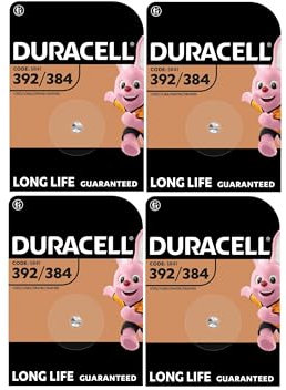 4X Duracell 392/384 (4 Blister Da 1 Batteria) 4 Pile (SR41/V392/V384/SR41W/SR41WS)