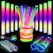 YYYuYong 248 Knicklichter Party Set mit 200 Leuchtstab 24 Led Schaumstoff Leuchtstäbe 12 Led Brillen12 Leuchtarmbänder,Dunkle Party Supplies für Deko, Geburtstage Festivals