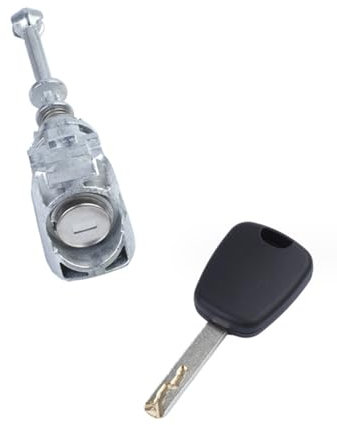 Viviance Kit barillet de serrure de porte avant gauche avec clés compatible avec Citroen C4 2004-2011 Picasso 2006-2008 - compatible avec C4 Picasso