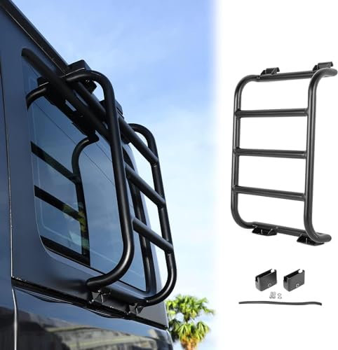 WEISLA Auto Posteriore Porta di Coda Scaletta Arrampicata per Je-EP Wrangler JL JLU 2 Door 4 Door 2018-2023, Portellone Posteriore Integrata Durevole