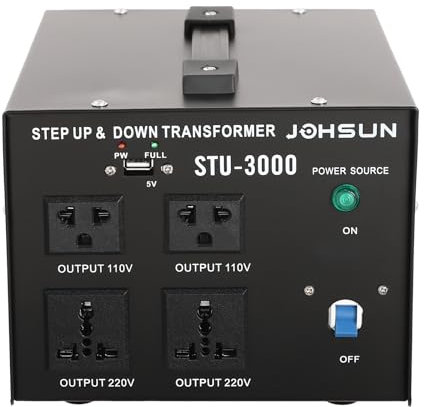 Transformateur de courant 3000 W 220 V 110 V Convertisseur Step Up/Down