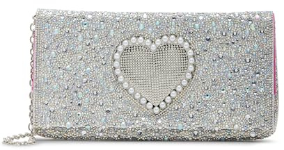 Betsey Johnson Damen Soft Rhinestone Clutch aus weichem Strass