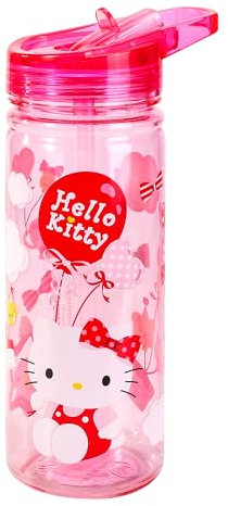 Hello Kitty 580ml Water Bottle for Kids School Drinks Bottle Made of Durable Ecozen Reusable BPA Free