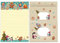 Weihnachtsbriefpapier A5 – Bunter Schreibblock mit Linien & Umschlägen – Winter Weihnachten Christmas Silvester – Geschenk für Kinder (1 Block A5 mit 25 Blättern + 15 bunt bedruckte Kuverts)