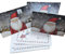 Adventskalender aus Papier als Weihnachtskarten 3er Set Adventskalender zum Versenden oder Behalten (Witze)
