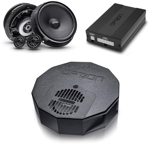 Option DSP-Soundupgrade V3 kompatibel mit Skoda Octavia III (Typ 5E) - 100% Plug & Play Soundupgrade mit DSP-Verstärker, Subwoofer und Front Lautsprecher