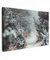 MuchoWow© Impression sur Toile Decoration Murale Peinture 90x60 cm Tableaux Decoratifs Muraux Déco Chambre Tableau Salon Forêt - Hiver - Arbres - Nature - Crapaud - Neige