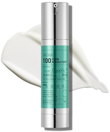 VT COSMETICS PDRN Reedle Shot 100 Serum with Vegan PDRN, Centella Asiatica & Spicule Microneedling Formula, Korean Skin Booster, 1.69 fl oz(50ml)