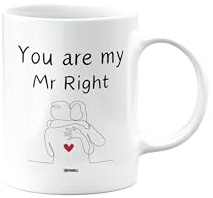 MIPOMALL You are My Mr Right, Mug for Husband, Boyfriend, Girlfriend, Wife, Best Friend, Happy Birthday Gifts, Him or Her, Presents for Christmas, Cup, CA_321_109