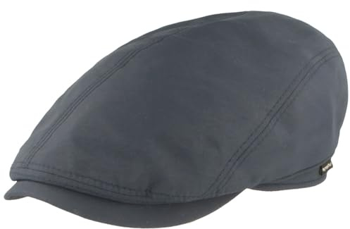 Breiter Herren Schiebermütze Flatcap Schirmmütze Navy 59