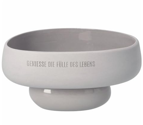 Räder Schale „Genieße die Fülle des Lebens“ – Design-Schale aus Steinzeug