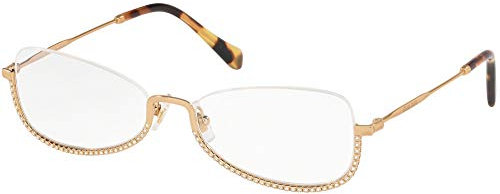 miu miu 0MU 50SV Occhiali, Antique Gold, 55 Donna