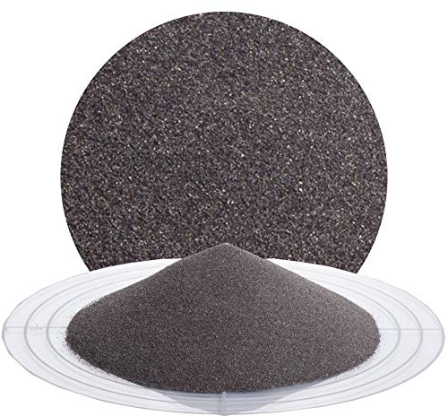 Schicker Mineral Normalkorund FeSi Strahlmittel 0,25-0,50 mm 25 kg | Eisenhaltiges, robustes Mehrwegstrahlmittel aus Aluminiumoxid zur stark abrasiven Oberflächenbehandlung, mineralisch