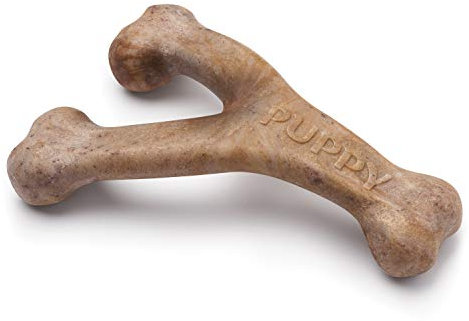 Benebone Juguete masticable Indestructible para Cachorros, para masticadores agresivos, mordedor de dentición Resistente de Larga duración para Cachorros, Sabor Real a Tocino, para Perros medianos,