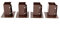 Oypla 4x Heavy Duty Bolt Down Fence Post Shoe Grip Holder - 75 x 75mm
