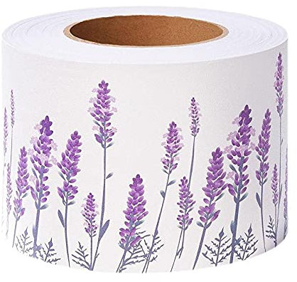 Tapetenbordüre selbstklebend Lavendel Bordüre Mädchen/Junge selbstklebend Vinyl Tapetenbordüre Wandbordüre Borte Kinderzimmer 10X1000CM
