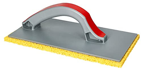 KOTARBAU® Reibebrett Kunststoff 280 x 140mm x 9mm zum Verfugen mit Schwammgummi Gelb Stuckbrett
