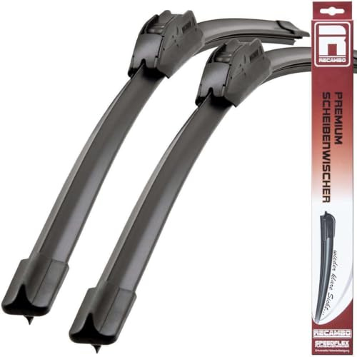 Recambo Limpiaparabrisas delanteros compatibles con Renault Laguna Limousine | Grand Tour | 2001 2007 (juego de 2 unidades: 600 mm/500 mm)
