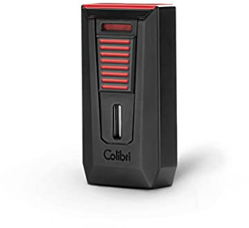 Colibri Slide Sturmfeuerzeug mit Doppel jetflamme - Feuerzeug Für Zigarren - Integrierter Stempelschneider - Elegante Geschenkbox - Zwei Jahre Garantie - füllbar mit Butan (butan Nicht enthalten)