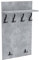 AKKE 100x60 | MAXI Garderobenpaneel Wandgarderobe Garderobe Wandpaneel Kleiderstange SCHWARZ | BETON