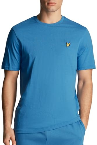 Lyle & Scott T-Shirt Herren | mit Rundhals-Ausschnitt und kurzen Ärmeln | mit goldenem Adler-Logo auf der Brust | XS — XXL