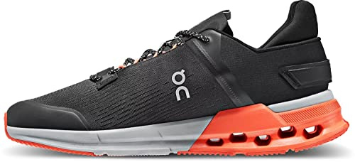 ON Herren Cloudnova Flux, Schwarz/Flammenrot, 41 EU