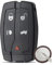 5 Buttons For Land Rover Freelander 2 Smart Car Key Fob Case with VL2330 Battery for Freelander 2 key Fob For Land Rover Discovery Key