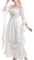 Renaissance Kleid Mittelalter Kleid Satin Hohe Taille Viktorianisch Kostüm Mittelalter Gothic Kleid Weiß S/M