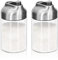 Aelga Glass Sugar Dispenser with Pour Spout, Weighted Pourer, for Coffee, Tea and Baking (2 Pack)