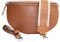 Bauchtasche Damen Stylisch Moderne Taschen mit Breitem Wechselgurt Nappa Leder Genuine Leder Bauchtasche Inklusive Breiter Gurt Gürteltasche Crossbag Crossbody Bag Damen Ledertasche (Braun Edition)