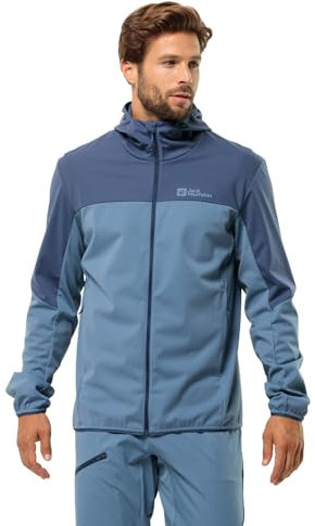 Jack Wolfskin Herren Feldberg Hoody M Softshelljacke, Elemental Blue, S EU