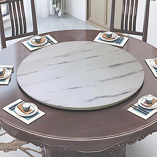 Esstische Rundes Drehbares Tablet, 50 60 70 80 90 100 cm Tischplatte Drehtablett, Mit Silent Base Zum Einfachen Teilen Aller Speisen Holz Rotating Tablett, Für Küche Essen Parteien Hochzeit