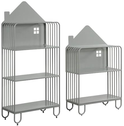 Home Deluxe - Kinderregal TODO - Farbe: Salbei-Grün, Maße: 134x61x28 cm, inkl. 2 Aufbewahrungsboxen, Bodenschondend, stabile Konstruktion I Kinderregal Bücherregal Magnetregal