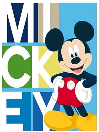 Theonoi Kuscheldecke Mikrofaserdecke Kinder Fleecedecke Decke Wohndecke Fleece kuschelig weich –Geschenk (Mickey)