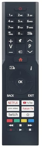 AULCMEET Mando a Distancia Reemplazo para JVC LED TV LT-55VU3101 RM-C3604 LT-58VU6255 LT-32VAF3001 LT-40VF3001 LT-43VU8156 LT-43VU2255 LT-43VU2201 LT-50K8100(A)