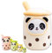 Bubble Tea PlüSch, Stofftier Boba Kuscheltiere, Boba PlüSch Kissen Weiches Panda Boba PlüSchtier Geschenke füR Kinder(Gelb,35cm)