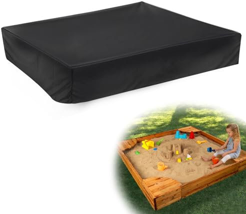 Herbst Housse de bac à sable - 200 x 200 cm - Imperméable - En tissu Oxford 210D - Avec cordon de serrage - Pour bac à sable, piscine, jardin