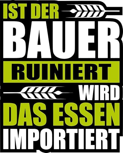 Bauern Protest Aufkleber: Ausdruck von Solidarität mit Landwirten, Widerstand gegen die Ampel-Regierung, Hochwertig & Wetterfest, 4 Varianten (Essen importiert)
