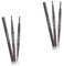 DOITOOL 2pcs 2 1 Brow Pencil Waterproof Soft Application Eyebrow Pencil Brush Travel Size 2-in-1 Kit
