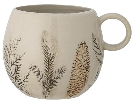 Bloomingville Hollie Becher, Tasse, Grün, Steingut, T10xH9 cm, 450 ml